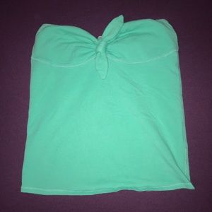 Green/seafoam aerie tube top with bow